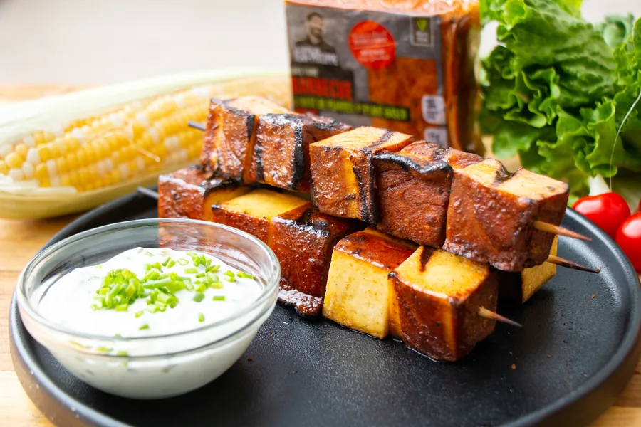 BBQ Smoked Tofu Skewers