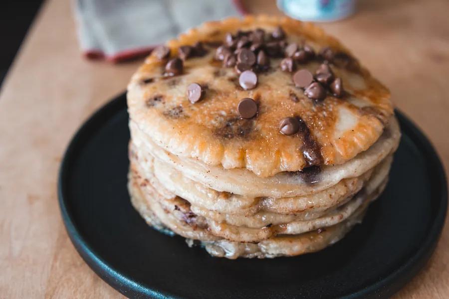 Vegan Chocolate Chip Pancakes