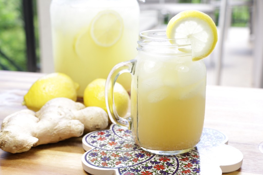 ginger lemonade - The Buddhist Chef